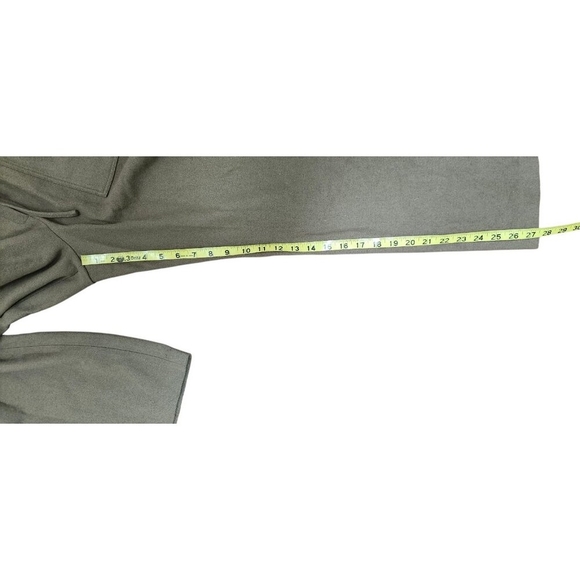 Moia wool blend pants womens brown drawstring elastic waist pockets Korean style - Picture 8 of 9